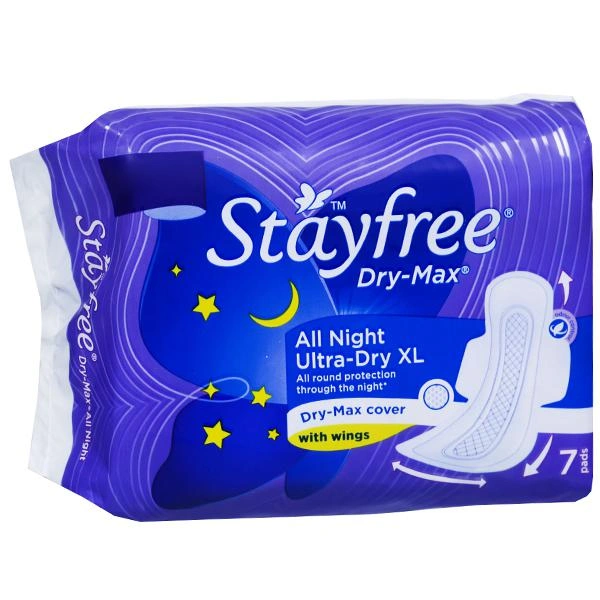 Stayfree Sanitary Napkin Dry Max All Night - 7N