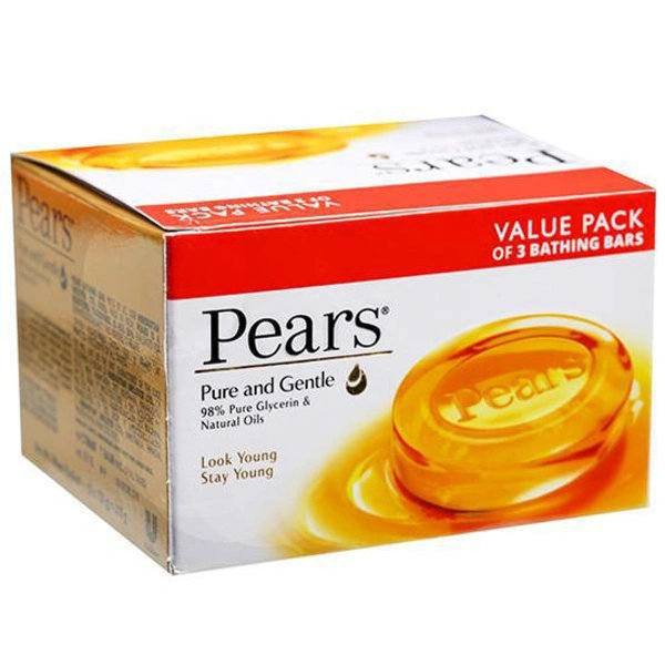 Pears  Pure & Gentle Soap - 3N x125g each 