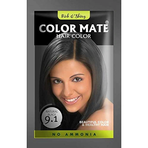 Color Mate Hair Color - Natural Black 9.1