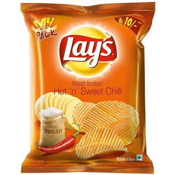 Lays Potato Chips - Hot 'n' Sweet Chilli Flavour