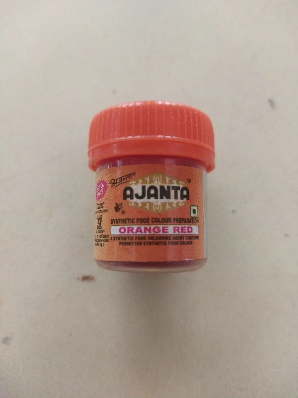 Ajanta Food Color - Orange Red, 10g