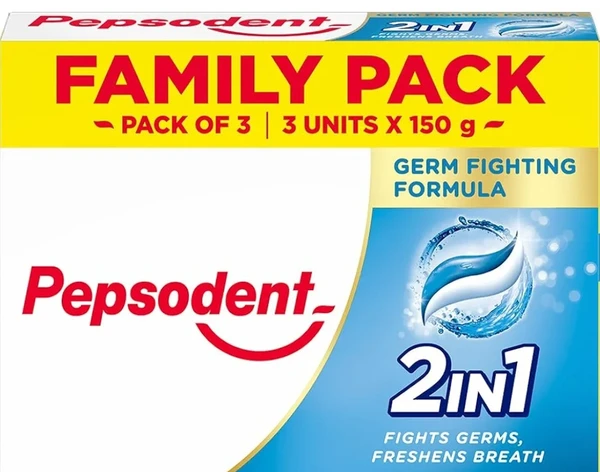 Pepsodent 2 in 1 Paste 300gm [150+150gm]