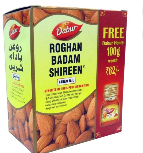 Dabur Badam Rogan 100ml [Free Dabur Honey 100gm. ₹62]