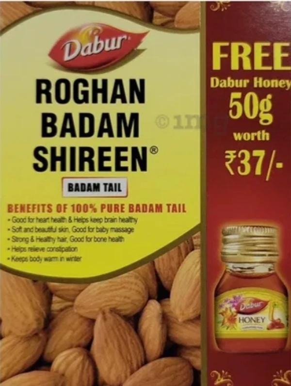 Dabur Badam Rogan 50ml [Free Dabur Honey 50gm. ₹38]