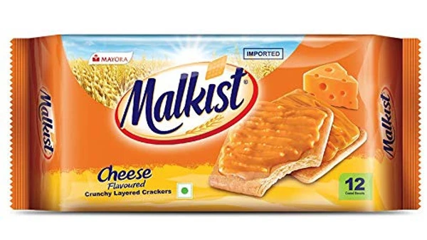 mayora malkist cheese flavoured biscuits 144g