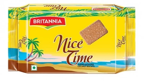 britannia nice time sugar showered coconut biscuits 143g