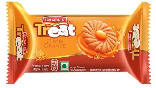 britannia treat orange biscuits 50g