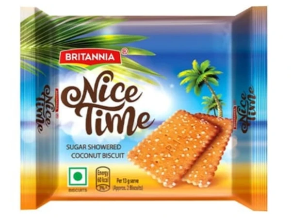 britannia nice time sugar showered coconut biscuits 59.4g