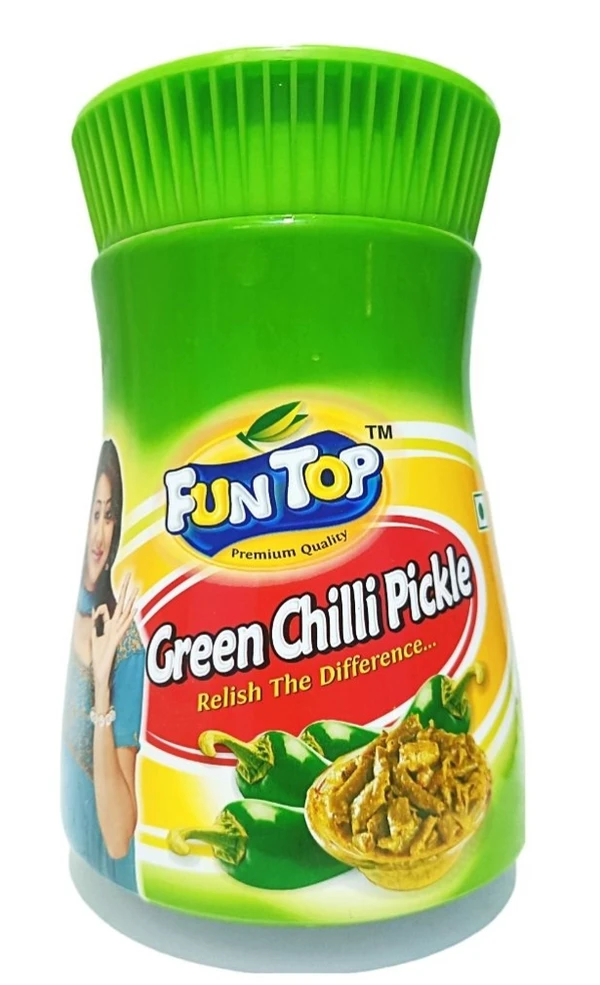 FunTop Green Chilli Pickle - 950 GM