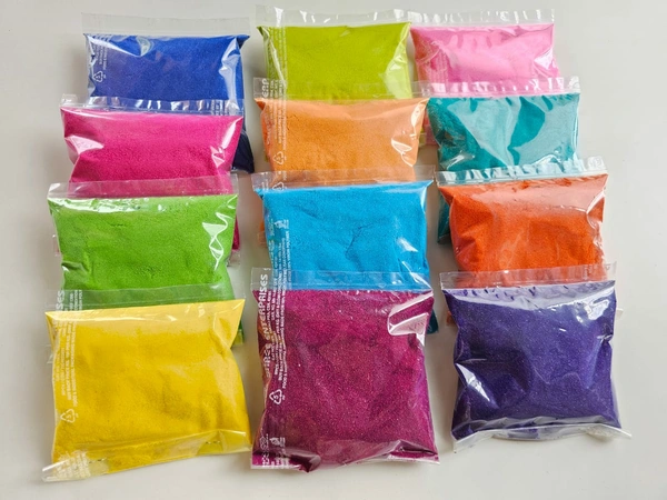 Rangoli Colour Set of 5 Pack Each 200gms