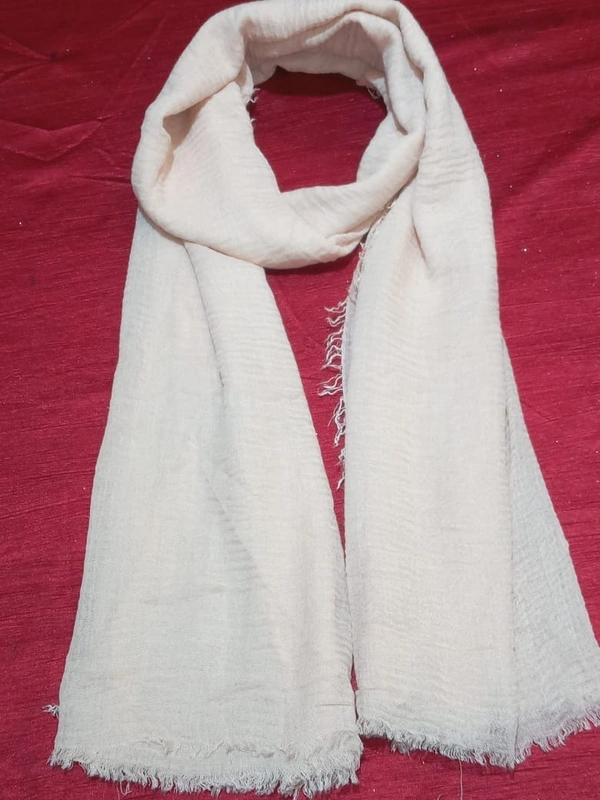 COTTON STOLE - White
