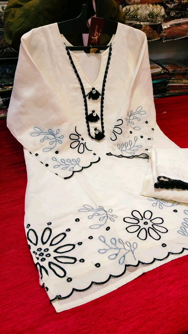 Mayra4308  - White, Free Size