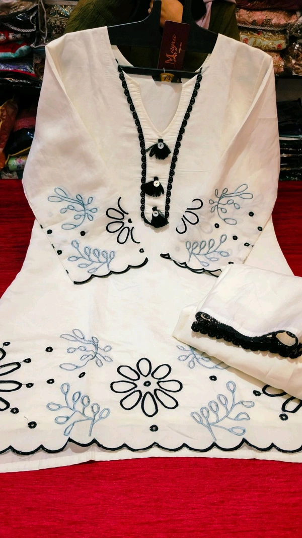 Mayra4308  - White, Free Size
