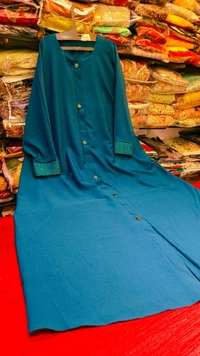 fancy abaya - Free Size 55 Inch, green