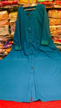 fancy abaya - Free Size 55 Inch, green