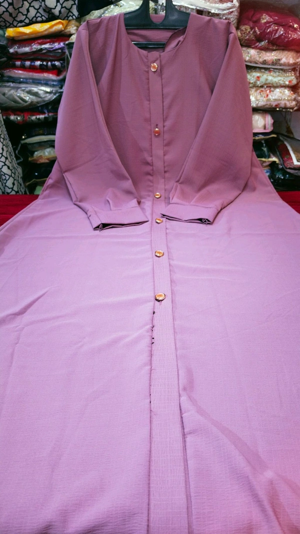 fancy abaya - 4xl 50 Inch, Pink Flamingo