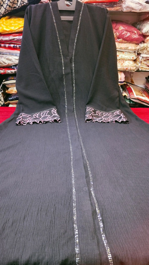 Fancy Abaya - Black, 5xl 54inch