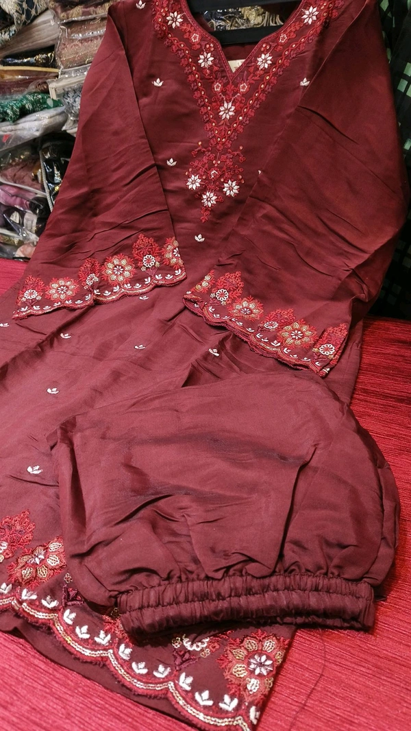 Pakistani readymade offer 1 - maroon, Xl