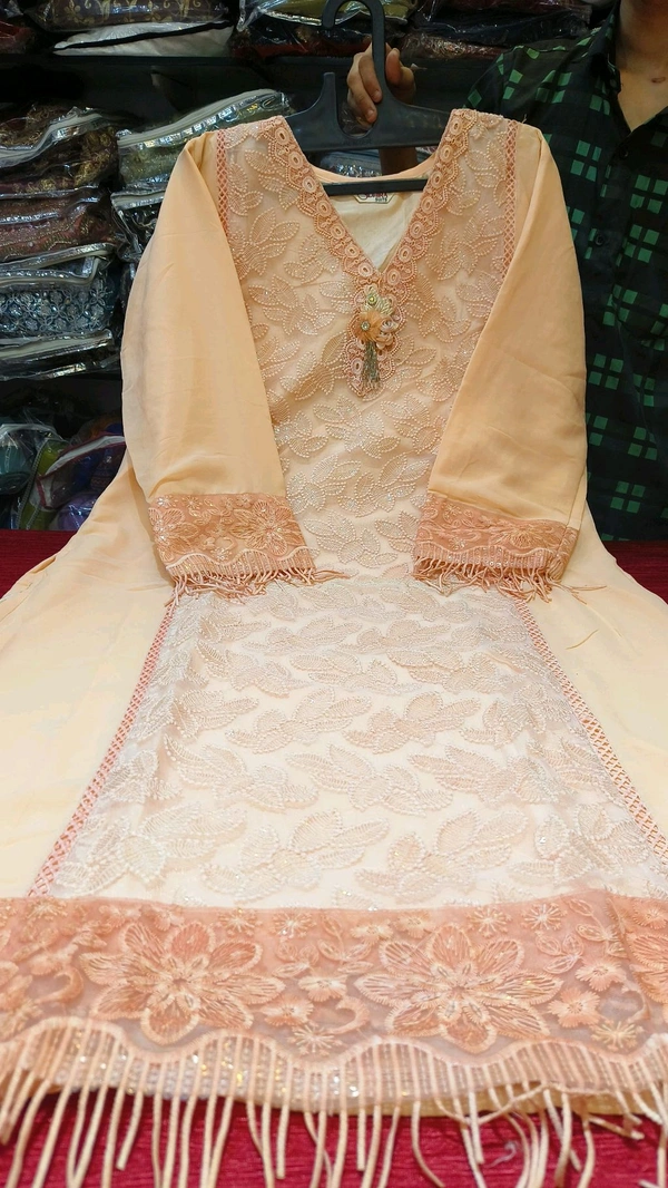  Pakistani readymade offer 1  - peach, Xxl