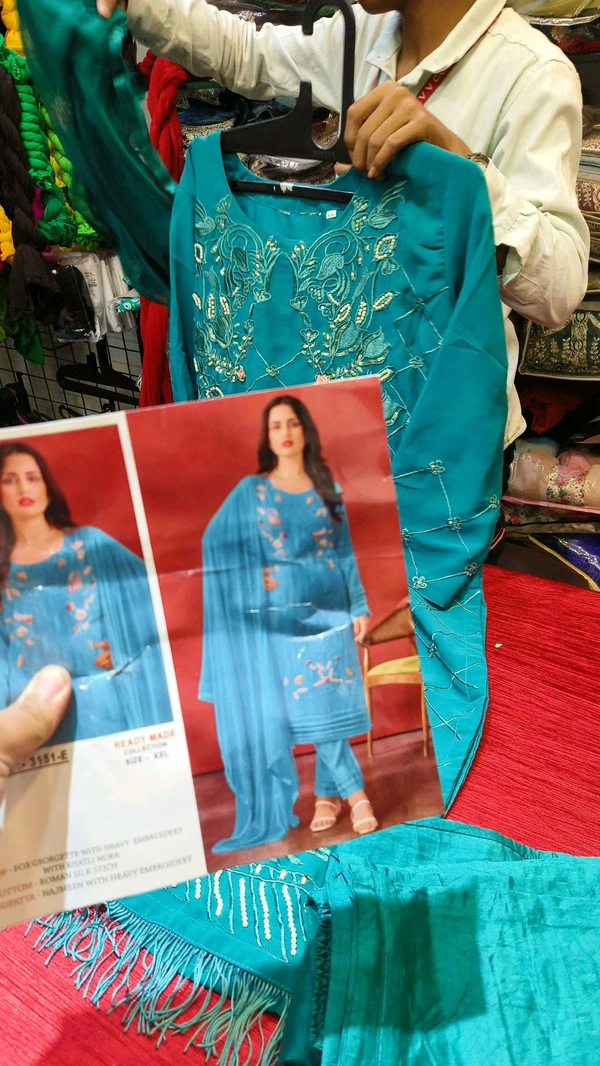 Pakistani readymade offer 1 - rama green, Xxl
