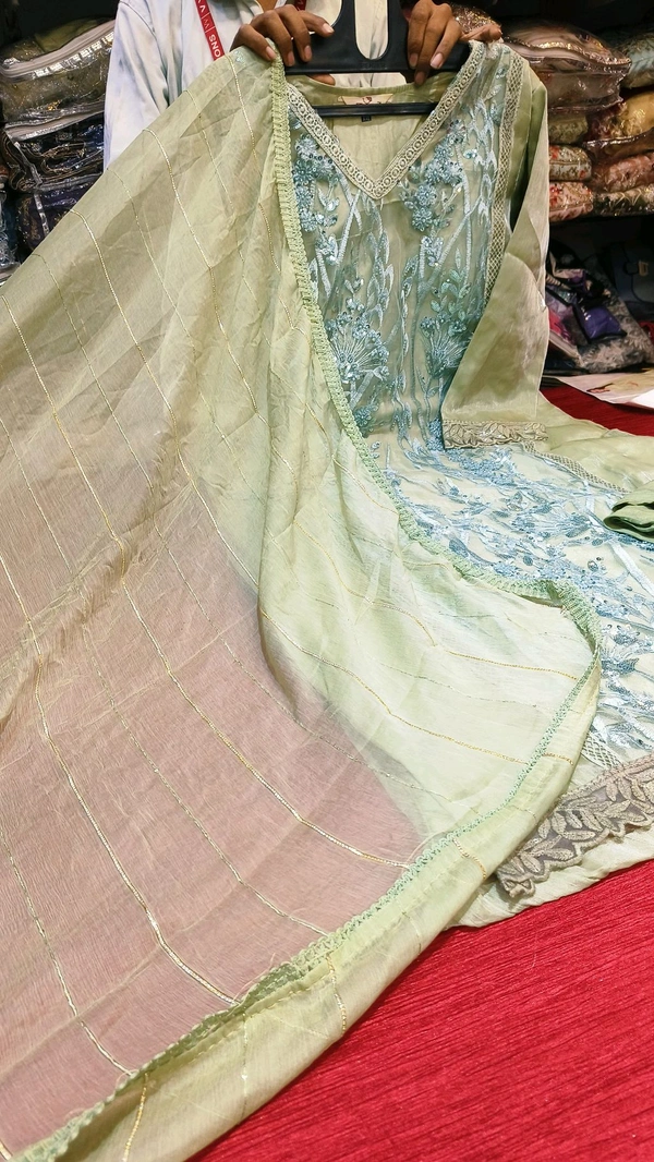 Pakistani readymade offer 1 - pista green, Xxl