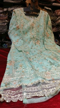 Pakistani readymade offer 1 - coral green, Xxl