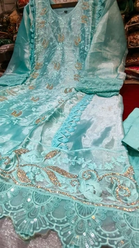 Pakistani suit - Xxl, sky blue