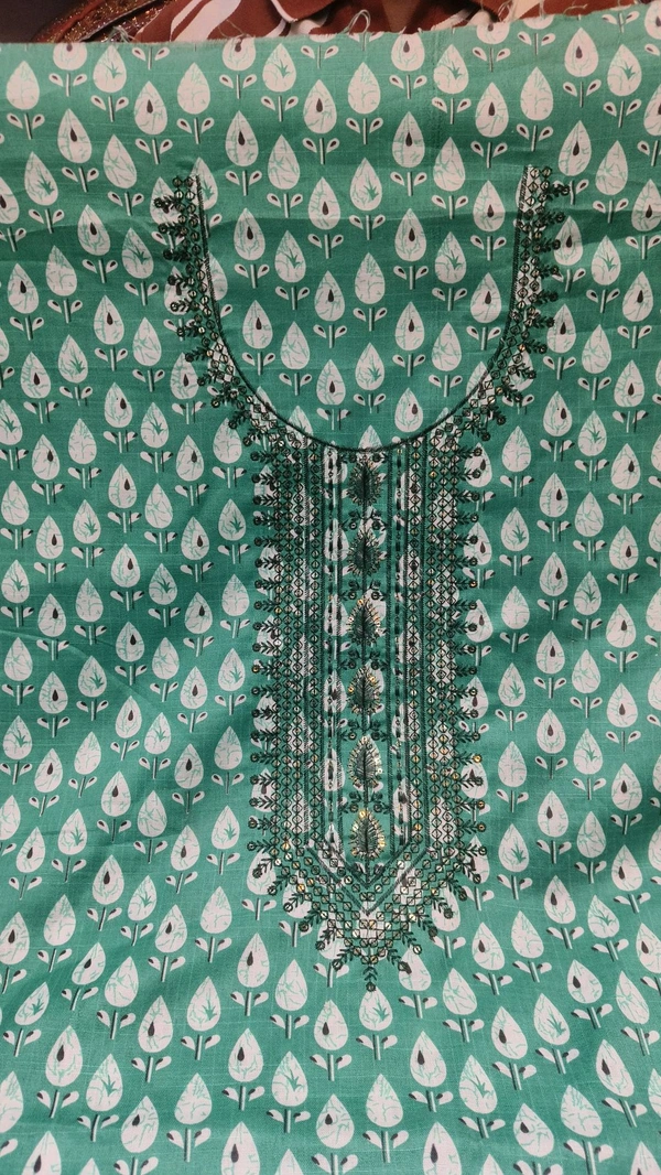 jaipuri cotton only top and dupatta no bottom