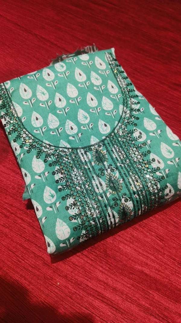 jaipuri cotton only top and dupatta no bottom