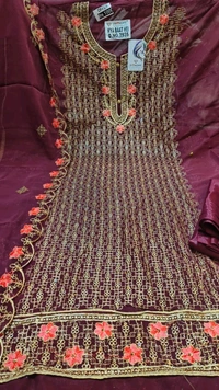 materials zari work fancy suits