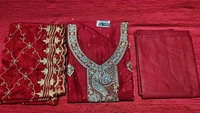 materials zari work fancy suits