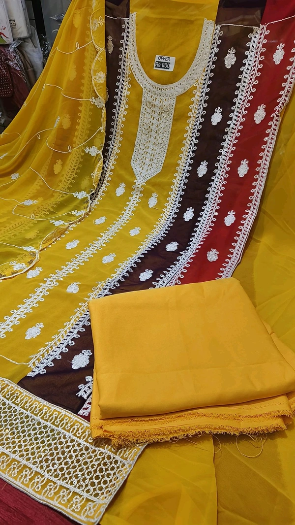  materials zari work fancy suits