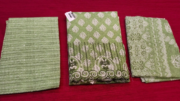  jaipuri cotton  - Green