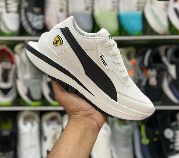 Puma X Ferrari Shoes - Black+White, 8