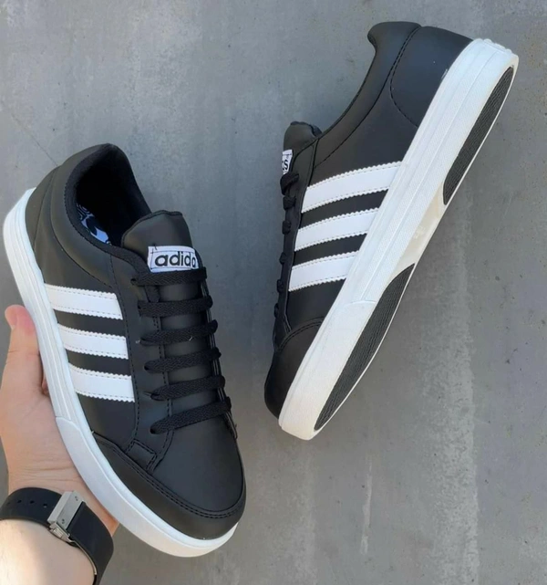 Adidas Casual Sneakers, Limited Time Offer  - Black Style 1, 8