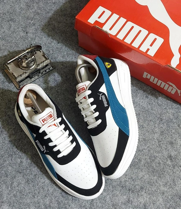 Puma X Ferrari Casual Sneakers, Limited Time Offer  - Blue+Black, 6