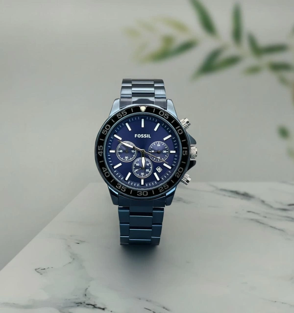 Fossil - Bannon Multifunction Blue Stainless Steel Watch