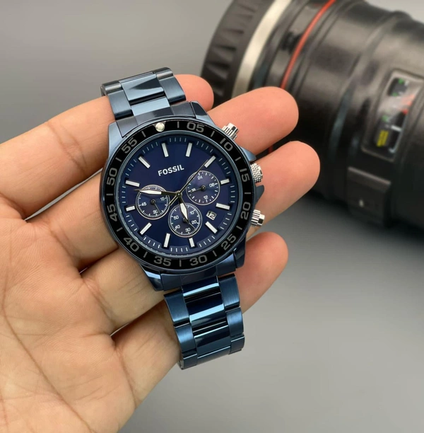 Fossil - Bannon Multifunction Blue Stainless Steel Watch