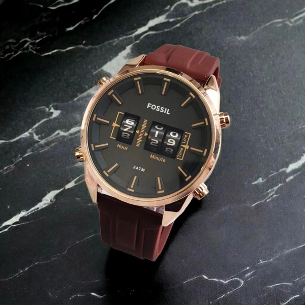 Fossil Originals - The Commuter Analog Meter Timing - Brown