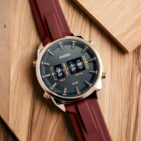 Fossil Originals - The Commuter Analog Meter Timing - Brown