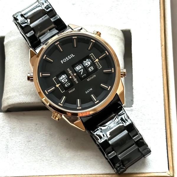 Fossil Drum Roller Metal Strap Editing 