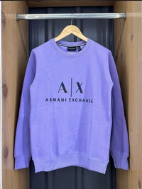 ARMANI full Sleeves Sweatshirt - BOTH SIDE POCKETS  - White, M