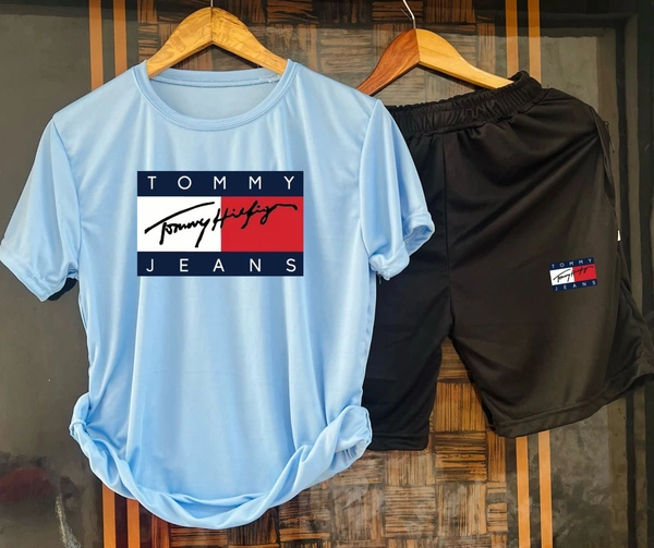Tommy Hilfiger Pairs - High Quality Fabric  - Sky Blue, L