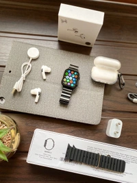 Apple Watch Ultra Metal Chain Strap 6 In 1 Combo