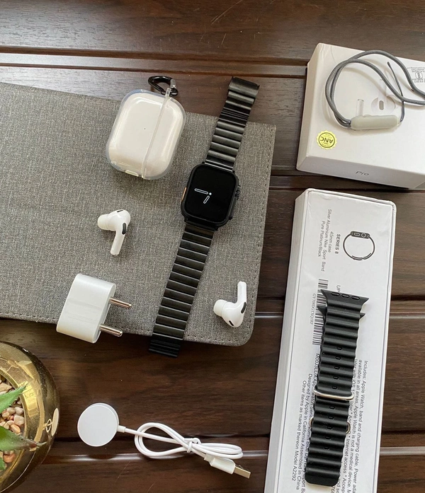 Apple Watch Ultra Metal Chain Strap 6 In 1 Combo