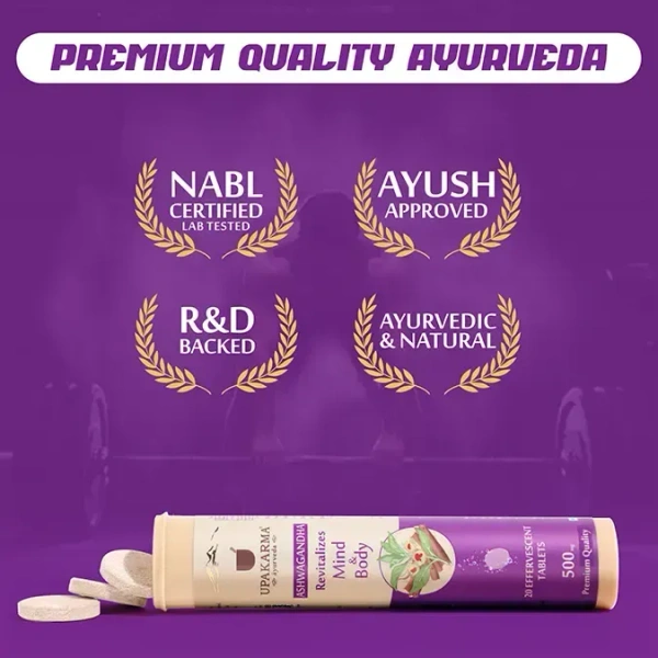 MANKIND PHARMA Ashwagandha Effervescent - Upkarma - 20Tablets