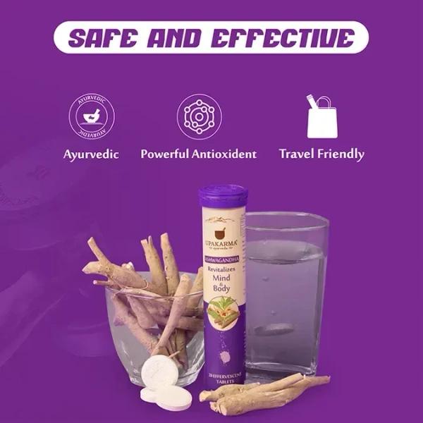 MANKIND PHARMA Ashwagandha Effervescent - Upkarma - 20Tablets