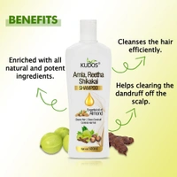 KUDOS AYURVEDA  Amla,Reetha Shikakai Shampoo - Kudos  - 500ML