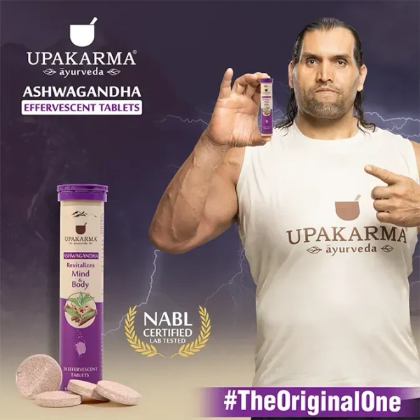 MANKIND PHARMA Ashwagandha Effervescent - Upkarma - 20Tablets