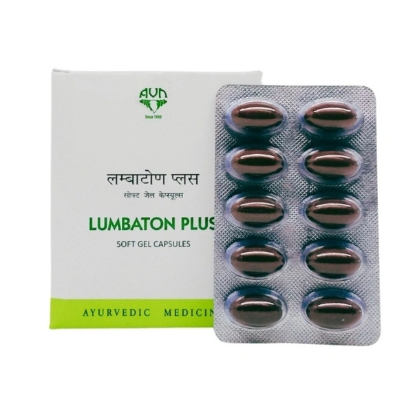 AVN AYURVEDA FORMULA Lumbaton Plus Soft Gel Cap - Avn Ayurveda - 100Capsule